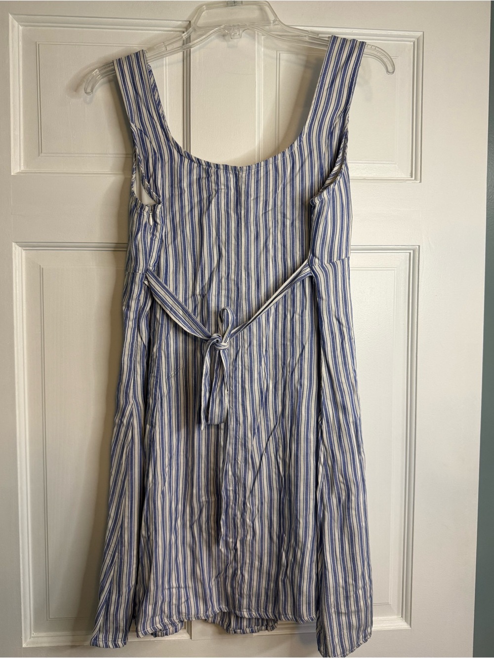 American Eagle Blue Striped Sleeveless Dress - Picture 2 of 2